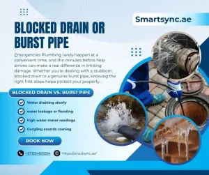 Blocked Drain or Burst Pipe? First Steps Before We Arrive